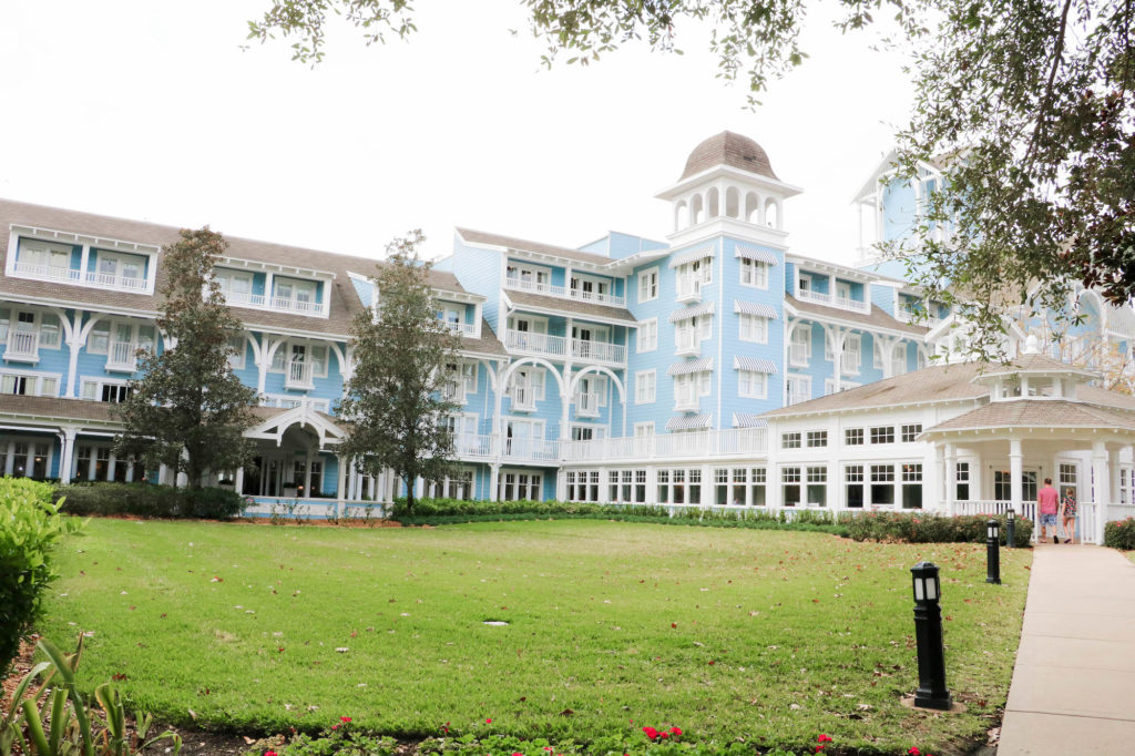 Disney DVC Beach Club Villas view of exterior of resort