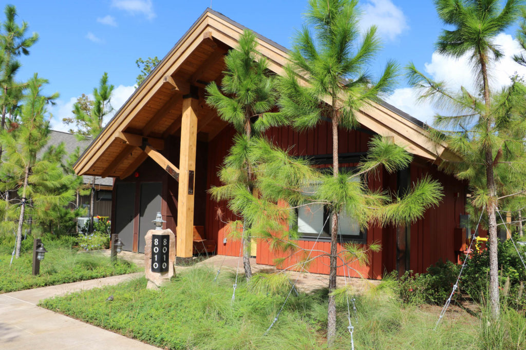 Disney DVC Copper Creek Wilderness Lodge private cabin front view