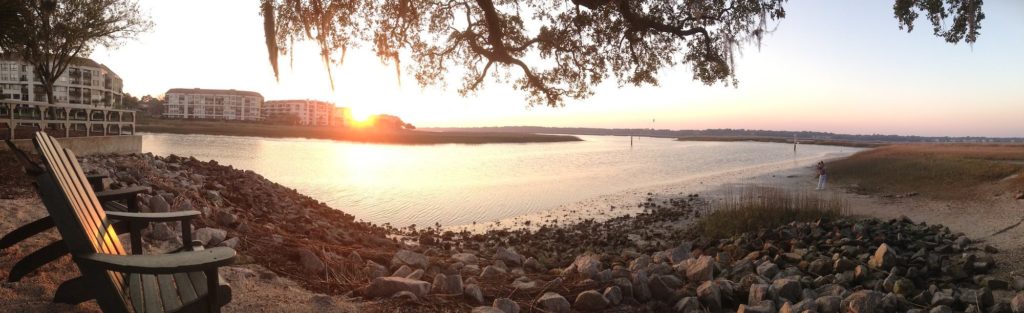 Disney DVC Hilton Head Island Resort panoramic sunset view