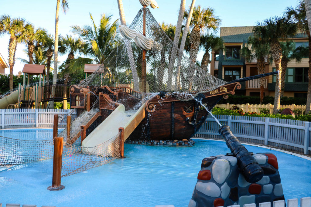 Disney DVC Vero Beach Resort pirate ship kids pool