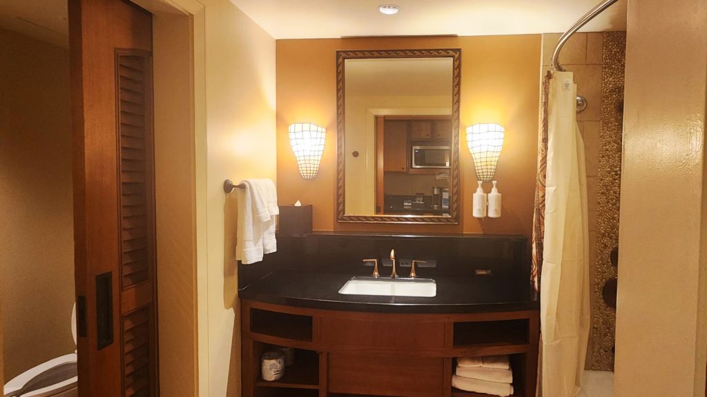 DVC Aulani Studio Bathroom