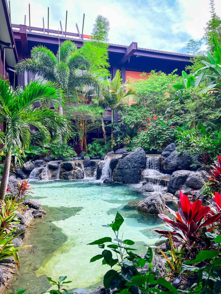 Decorative pond at Disney's DVC Polynesian Resort